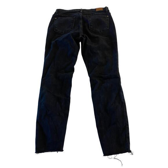 Judy Blue Skinny Jeans Black with Animal Cheetah Print Distressed Size 7 /28 - Picture 2 of 9